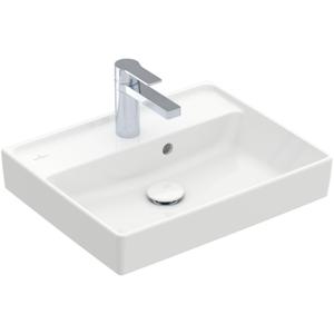 Villeroy & Boch Collaro fontein 50x40cm met overloop 1 kraangat wit 43345001