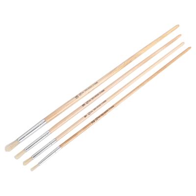 Copenhagen Pro ronde lyonpenselen set - maat 2-4-6-10 - wit Chinees varkenshaar - FSC gelakte houten steel - 4-delig - 23.149.50