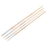 Copenhagen Pro ronde lyonpenselen set - maat 2-4-6-10 - wit Chinees varkenshaar - FSC gelakte houten steel - 4-delig - 23.149.50