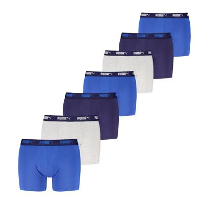 Puma Boxershorts Promo Solid 7-pack Blue / Grey-M
