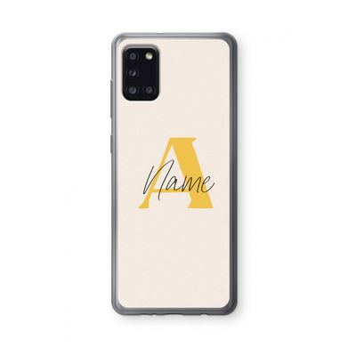 Amber Script: Samsung Galaxy A31 Transparant Hoesje