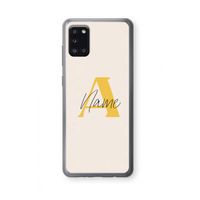 Amber Script: Samsung Galaxy A31 Transparant Hoesje