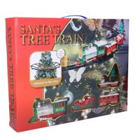 Kerstboom trein - rijdend - 23-delig - voor in de kerstboom - 274 cm - kersttrein Kerstboom trein - rijdend - 23-delig - voor in de kerstboom - 274 cm - kersttrein