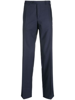 Canali pantalon en laine à coupe droite - Bleu