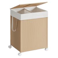 Wasmand met meerdere compartimenten en wielen, 100 L