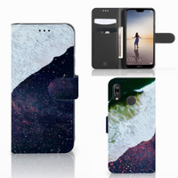 Huawei P20 Lite Book Case Sea in Space - thumbnail