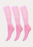 Stapphorse - Paardrijsokken - 3 Pack - Roze