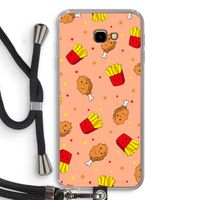 Chicken 'n Fries: Samsung Galaxy J4 Plus Transparant Hoesje met koord
