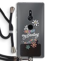 Tough Life: Sony Xperia XZ2 Transparant Hoesje met koord