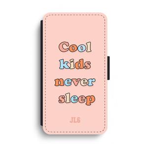 Cool Kids Never Sleep: iPhone XS Max Flip Hoesje