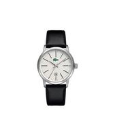 Lacoste horlogeband 2010466 / 2010467 / LC-35-1-14-0173 Leder Zwart 22mm + zwart stiksel - thumbnail