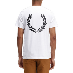 Fred Perry - Back Graphic T-Shirt - Wit