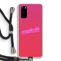 Vice Glow: Samsung Galaxy S20 Transparant Hoesje met koord
