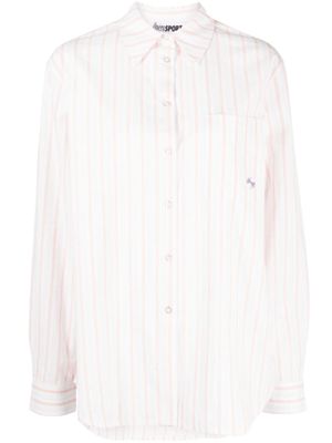 OpéraSPORT chemise en coton à rayures - Rose