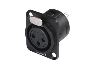 HICON XLR mounting plug 3pin HI-X3DF-M