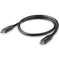 StarTech.com USB-C naar USB-C kabel met 5A/100W Power Delivery M/M 50 cm USB 2.0 USB-IF certificatie - thumbnail