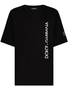 Dolce & Gabbana t-shirt en coton à logo imprimé - Noir