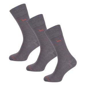 Undiemeister® Grijze Sokken Lava Rock 3-Pack - Lava Rock (grijs) - maat 47-49