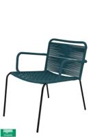 Dover lounge stoel rope petrol