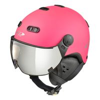 CP Carachillo roze fluo mat skihelm - meekleurend Vizier (4 Keuzes) - thumbnail