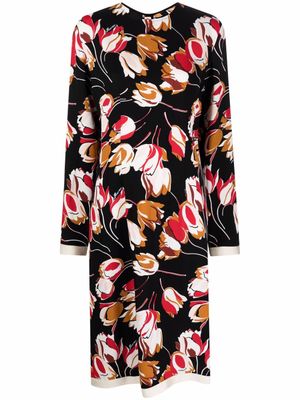 Marni robe à imprimé abstrait - Noir