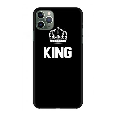King zwart: Volledig geprint iPhone 11 Pro Max Hoesje