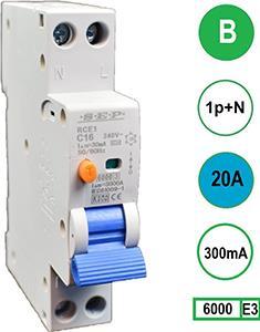 Aardlekautomaat 20A B kar 300mA 2P SEP - 4518104
