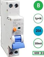 Aardlekautomaat 20A B kar 300mA 2P SEP - 4518104 Aardlekautomaat 20A B kar 300mA 2P SEP - 4518104
