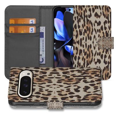 Portemonnee Hoesje Google Pixel 10 Pro Leopard Pasjeshouder Magnetisch
