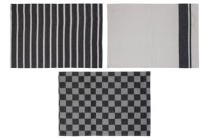 Cosy & Trendy Theedoeken Stoff Black Chambray 50 x 70 cm - 3-delig