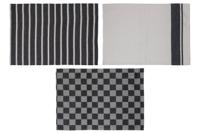 Cosy & Trendy Theedoeken Stoff Black Chambray 50 x 70 cm - 3-delig