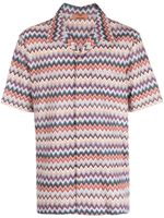 Missoni chemise à motif zigzag - Violet