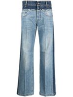 Stella McCartney jean droit à empiècements - Bleu
