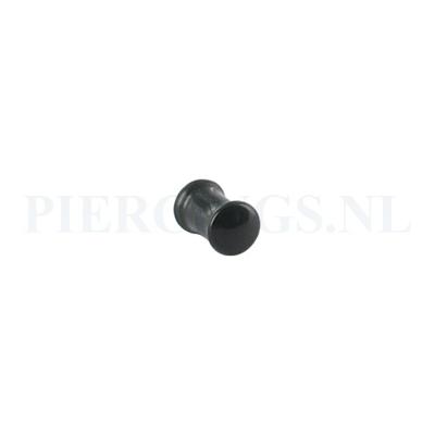 Plug glas zwart 5 mm 5 mm
