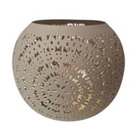Theelicht houder Sevran Ball votive brown L