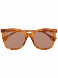 Gucci Eyewear lunettes de soleil GG à monture papillon - Marron