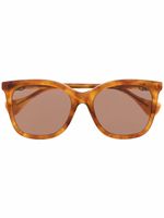 Gucci Eyewear lunettes de soleil GG à monture papillon - Marron