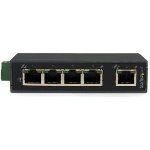 StarTech.com 5-poorts industriële Ethernet-switch op een DIN-rail monteerbaar