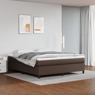 Bedframe kunstleer bruin 180x200 cm