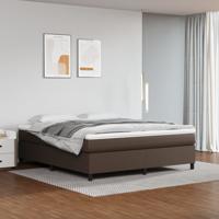 Bedframe kunstleer bruin 180x200 cm