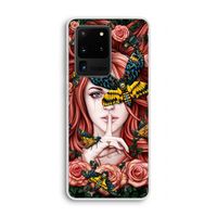 Lady Moth: Samsung Galaxy S20 Ultra Transparant Hoesje