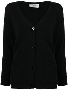 ERMANNO FIRENZE cardigan à logo brodé - Noir