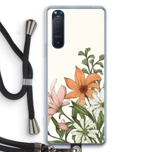 Floral bouquet: Sony Xperia 5 II Transparant Hoesje met koord