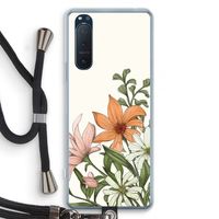 Floral bouquet: Sony Xperia 5 II Transparant Hoesje met koord