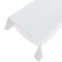 Bellatio Design Tafelzeil White Garden - uni wit glans - 140 x 175 cm - Rechthoekig - Buiten en binn