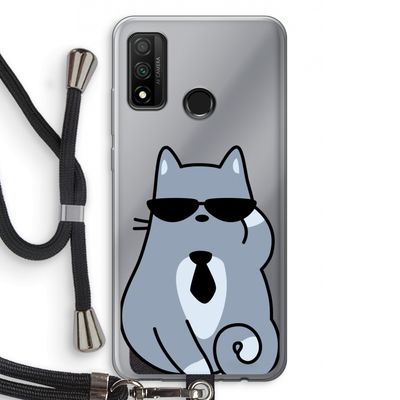 Cool cat: Huawei P Smart (2020) Transparant Hoesje met koord