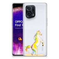 OPPO Find X5 Telefoonhoesje met Naam Horse Color