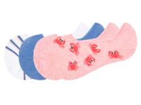 4 Paar kinder sokken (koraal/blauw/wit, 31-34)
