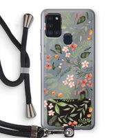 Sweet little flowers: Samsung Galaxy A21s Transparant Hoesje met koord