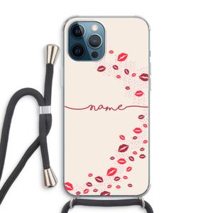 Kusjes: iPhone 12 Pro Max Transparant Hoesje met koord